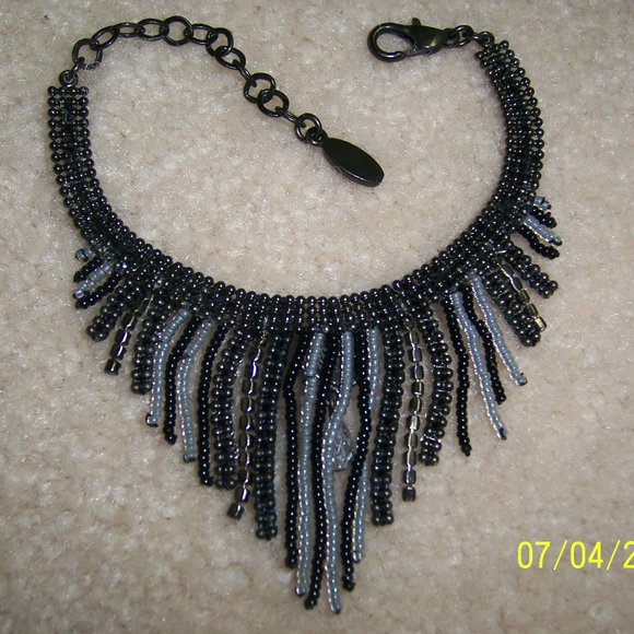 SATELLITE PARIS BEAD, SEQUINS & CRYSTALS FRINGE BRACELET - Picture 5 of 5